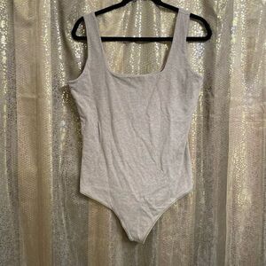 Abercrombie & Fitch Brown Cotton Seamless Fabric Tank Bodysuit, XXL